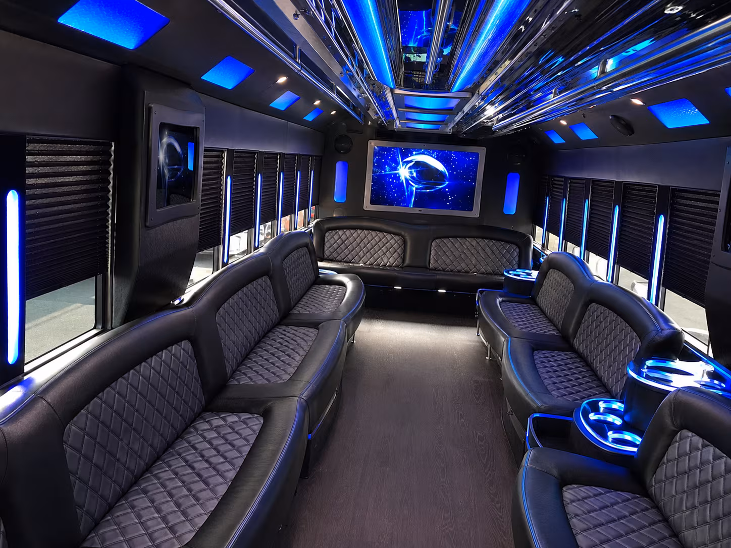 Colorado Springs Bachelor & Bachelorette Transportation party bus exterior