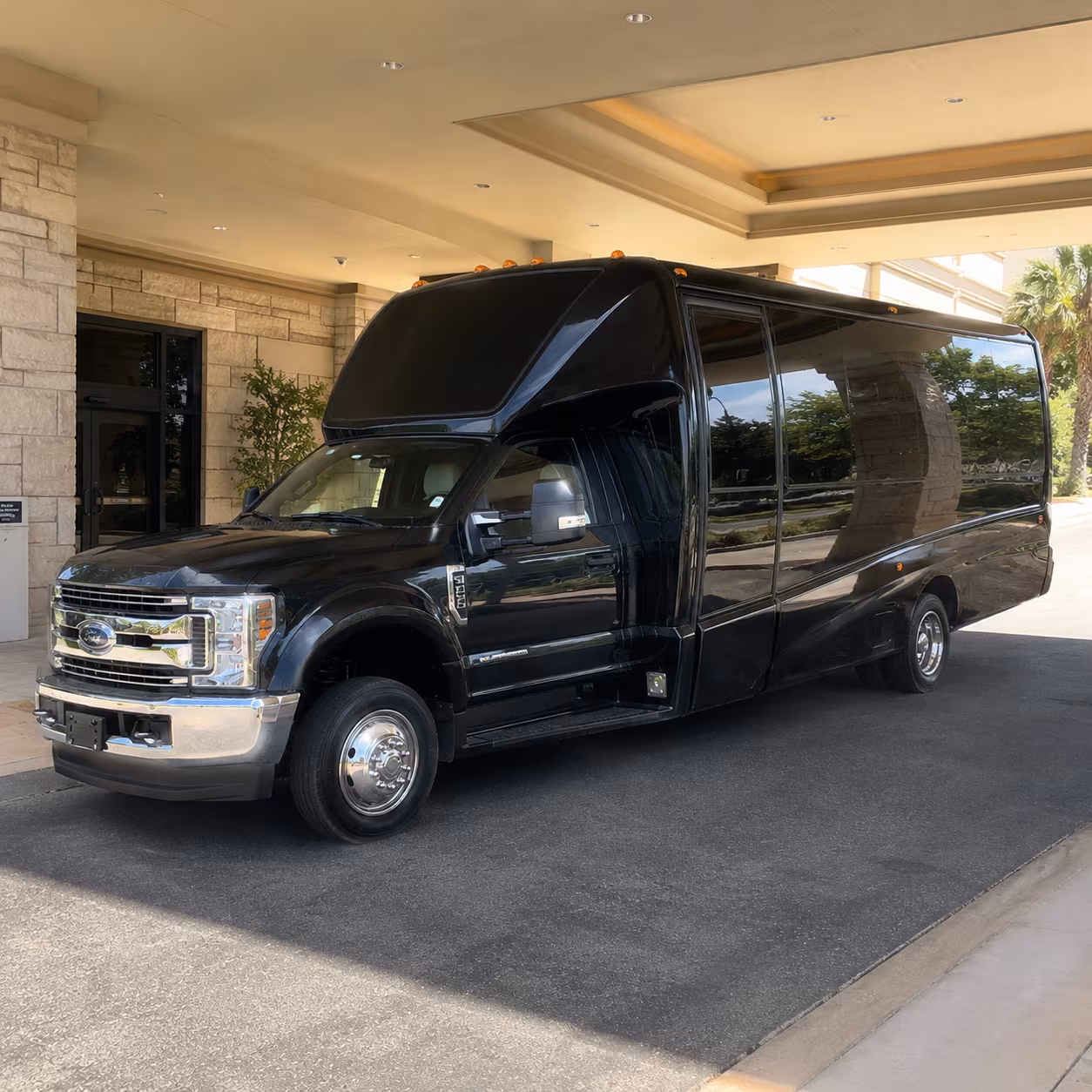 Colorado Springs Concert & Music Festival Transportation party bus exterior