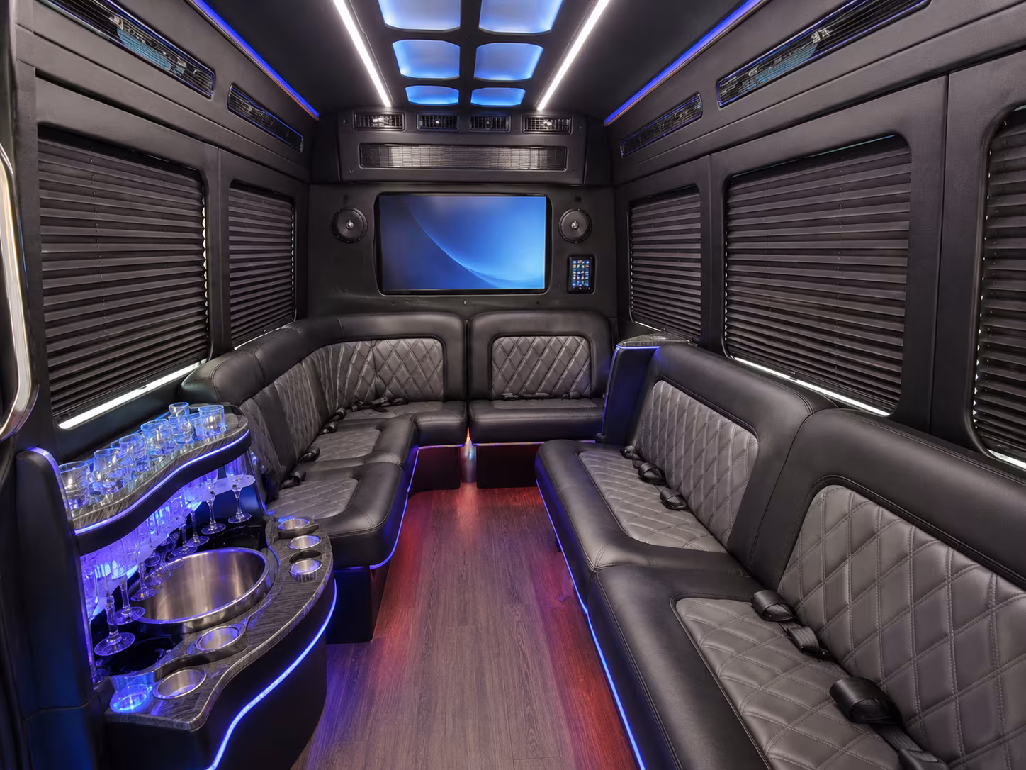 Colorado Springs Corporate Transportation party bus exterior