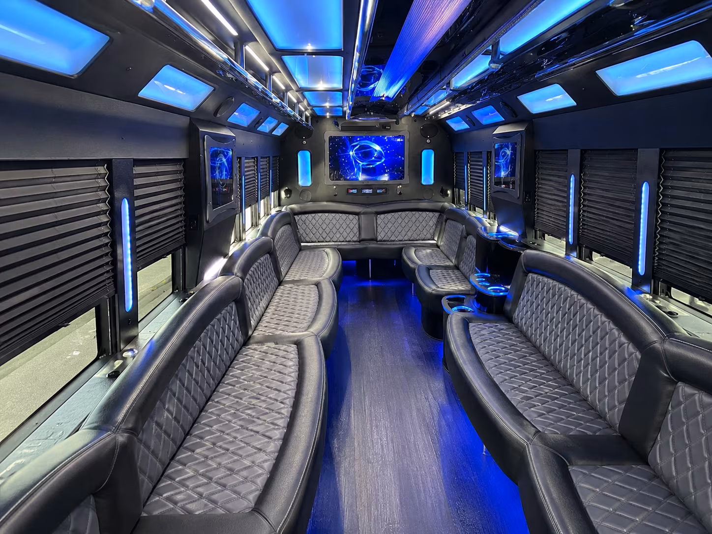 Colorado Springs Private Event Transportation party bus exterior