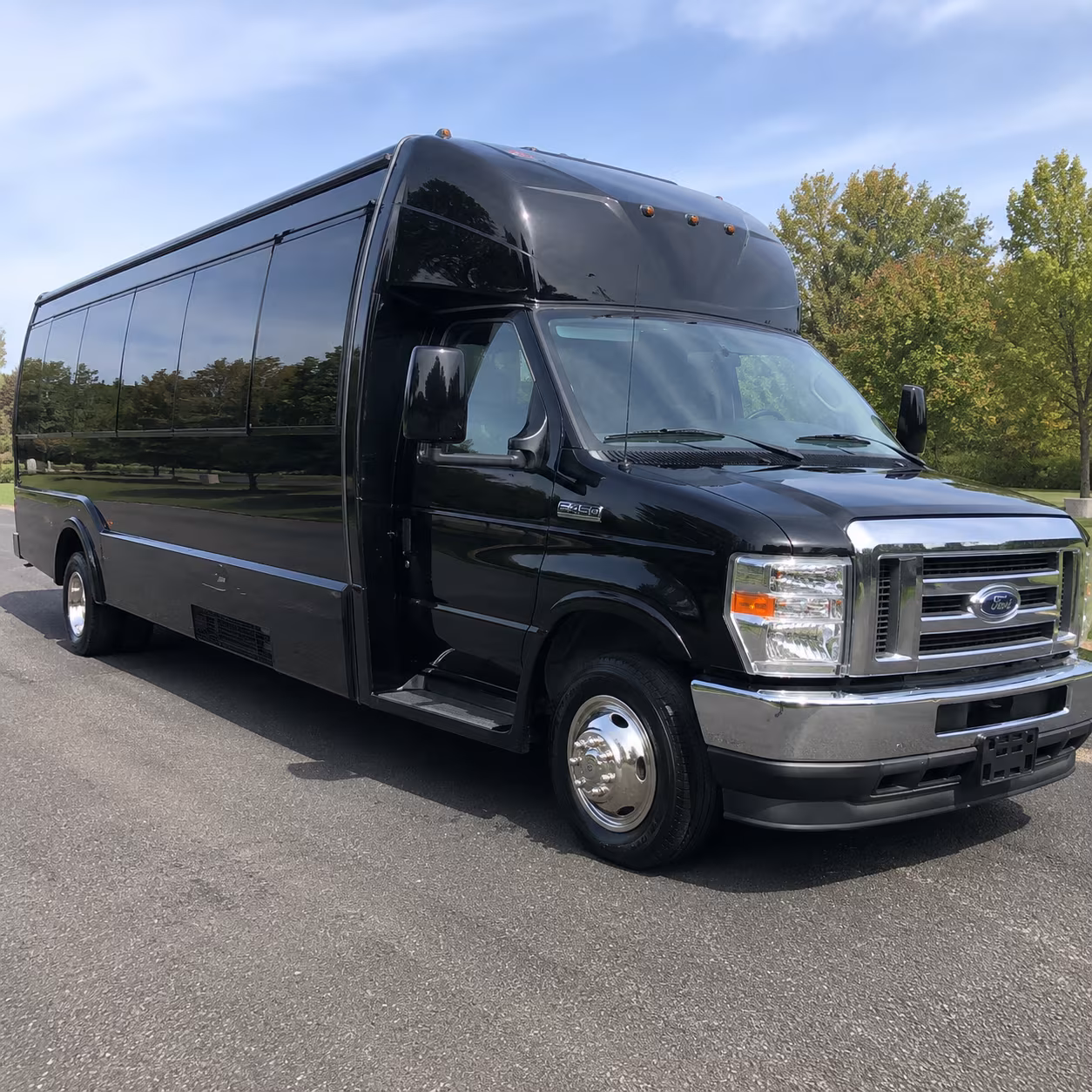 Colorado Springs Private Event Transportation party bus exterior