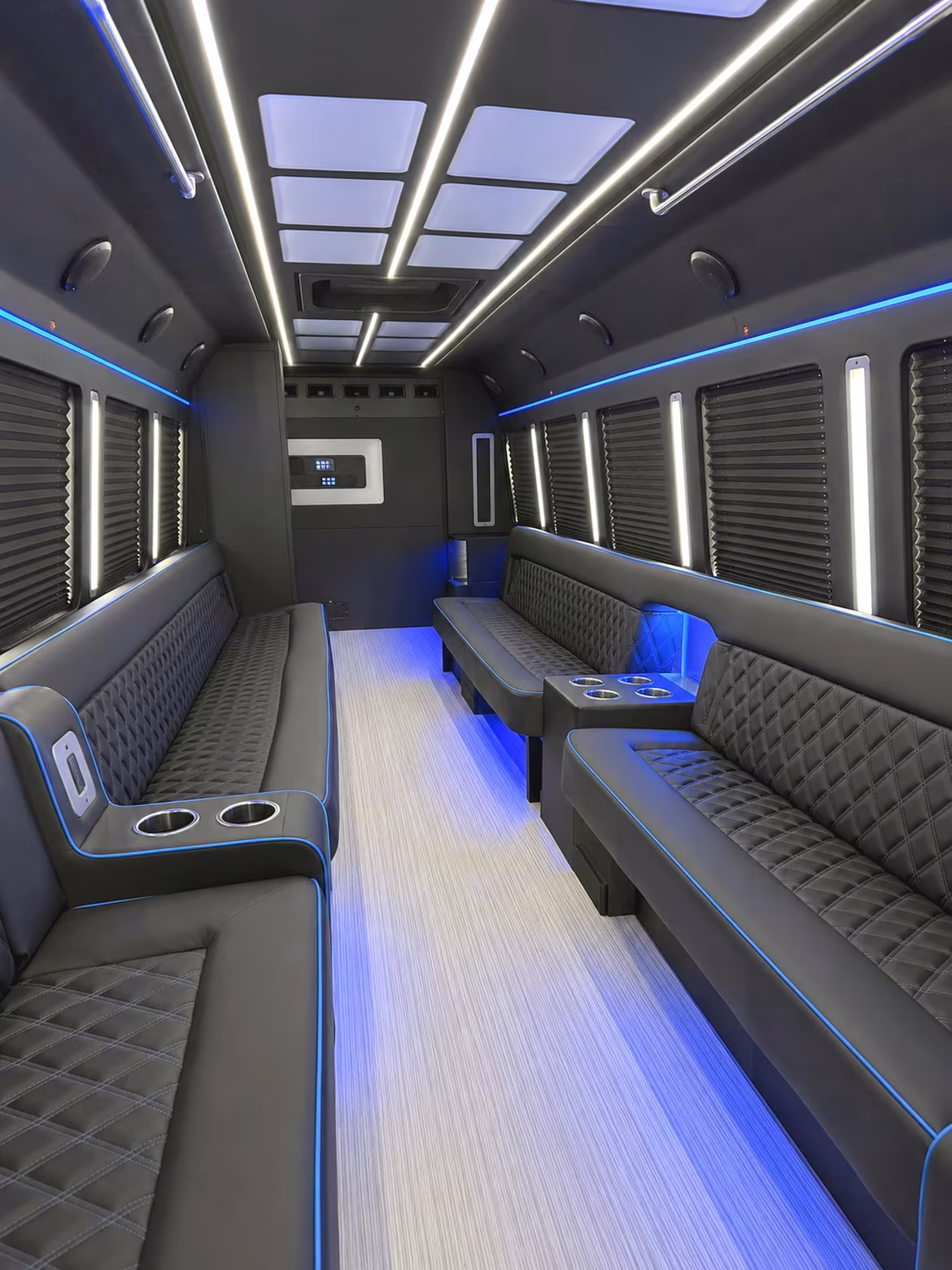 Colorado Springs Private Event Transportation party bus interior