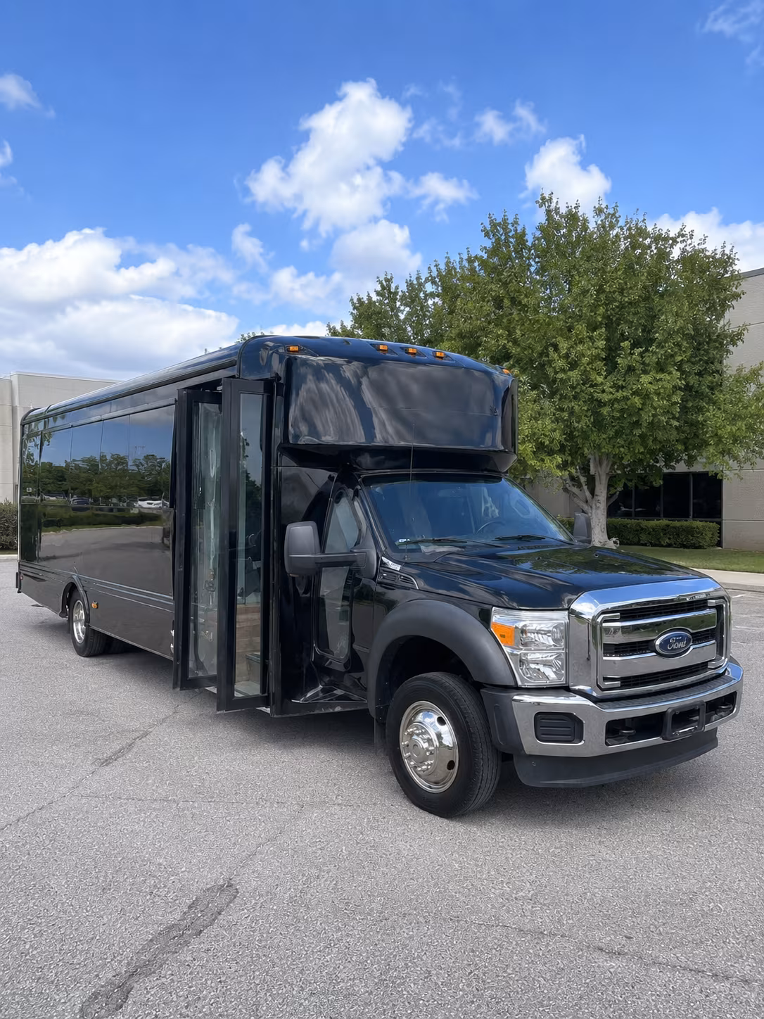 Colorado Springs Private Event Transportation party bus exterior