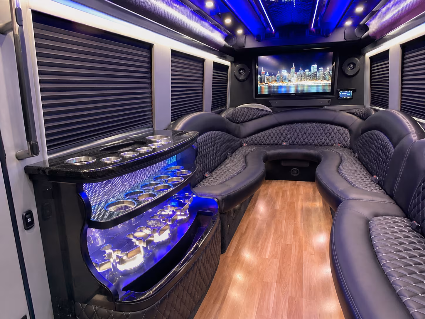 Colorado Springs Prom & Homecoming Transportation party bus exterior