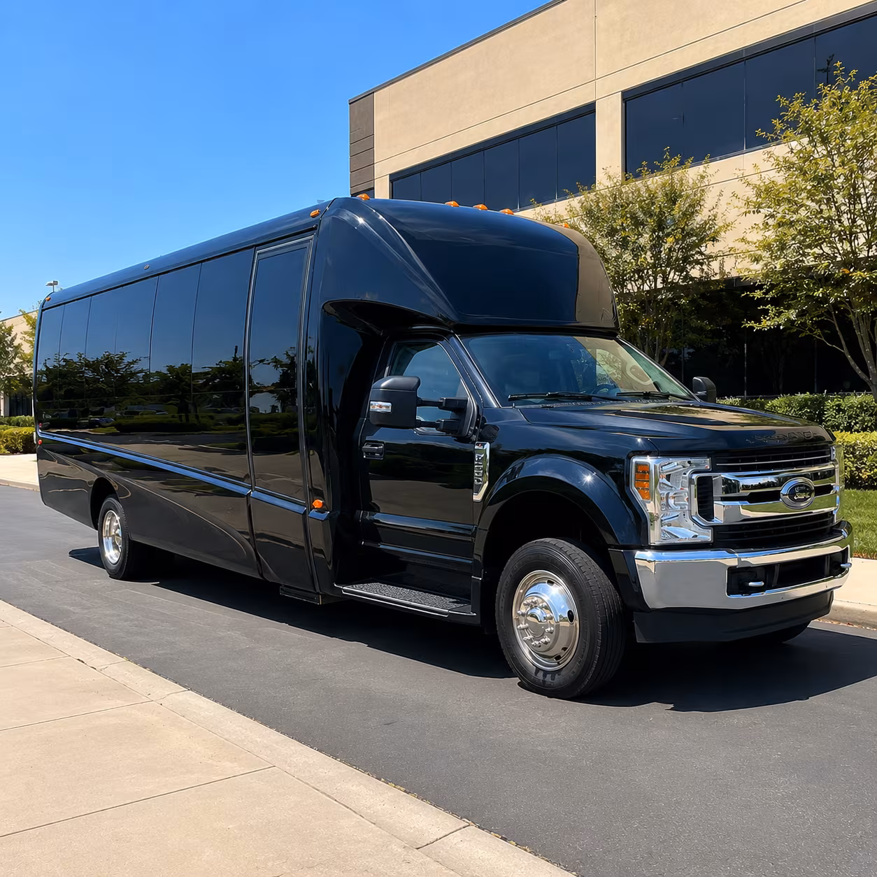 Colorado Springs School Event Transportation party bus exterior